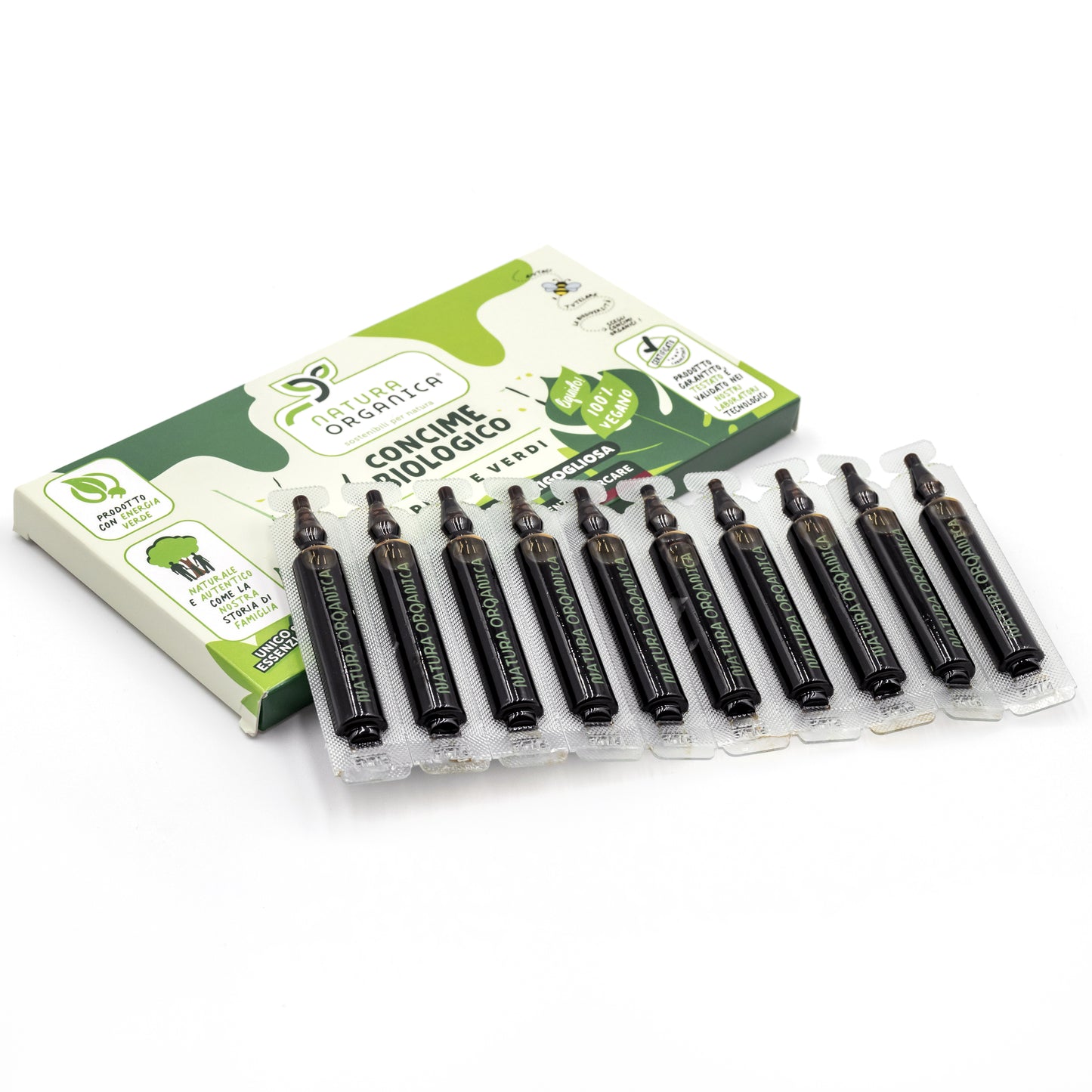 Concime LIQUIDO Biologico IN MICRODOSI per PIANTE VERDI NaturaOrganica®