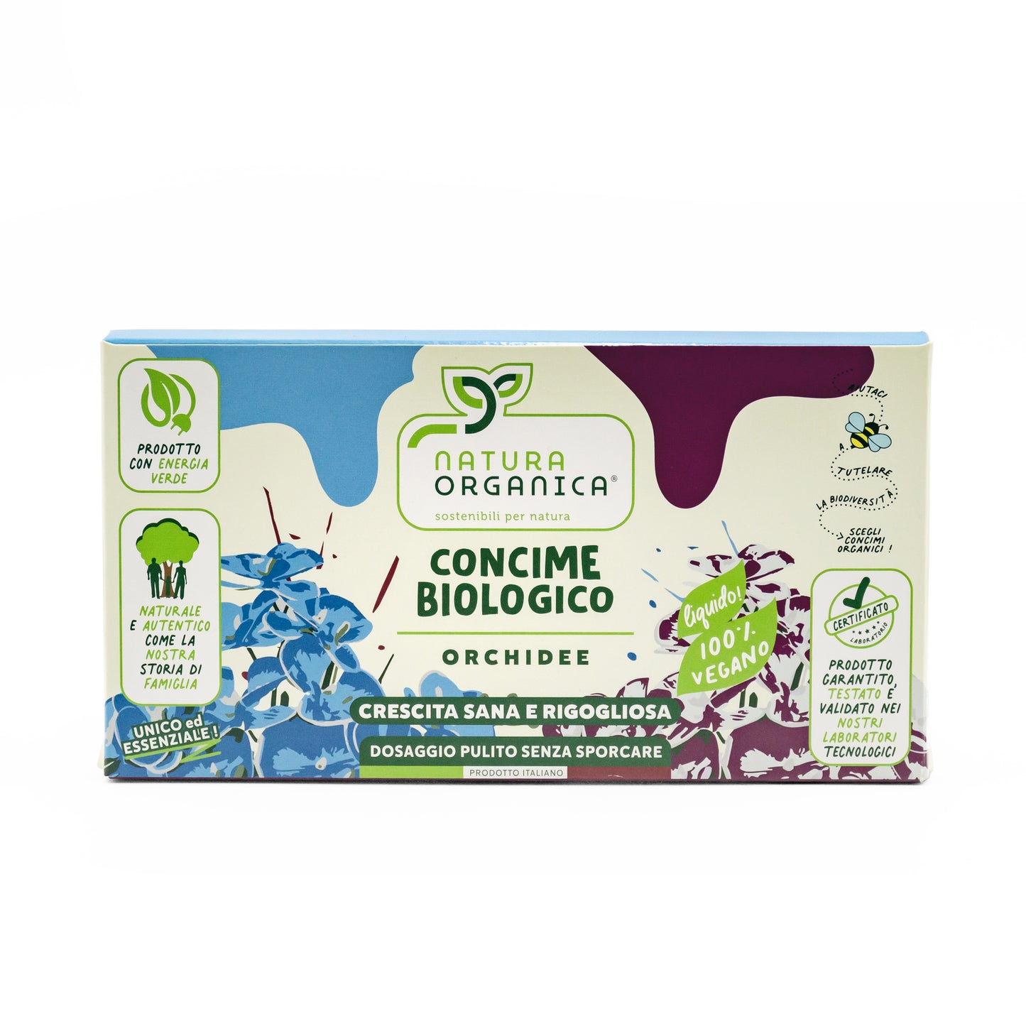 Concime LIQUIDO Biologico IN MICRODOSI per ORCHIDEE NaturaOrganica®
