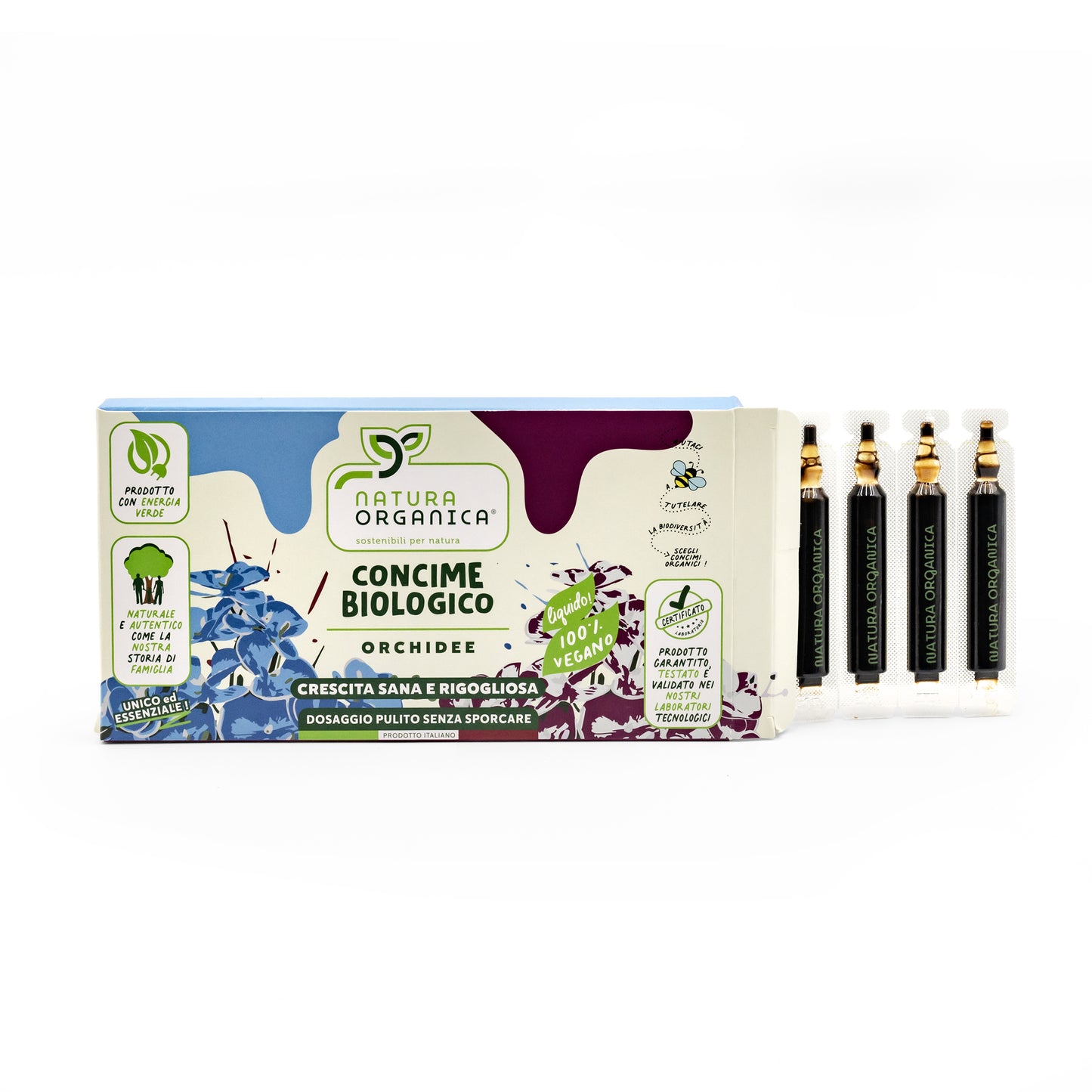 Concime LIQUIDO Biologico IN MICRODOSI per ORCHIDEE NaturaOrganica®