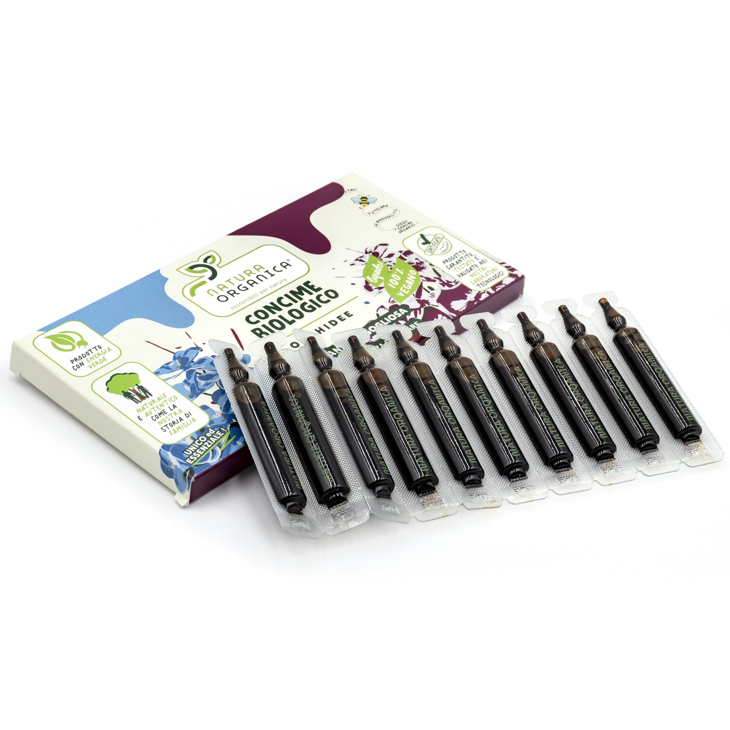 Concime LIQUIDO Biologico IN MICRODOSI per ORCHIDEE NaturaOrganica®