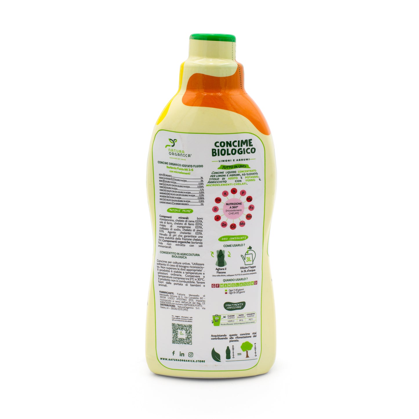 Concime LIQUIDO Biologico LIMONI e AGRUMI NaturaOrganica®