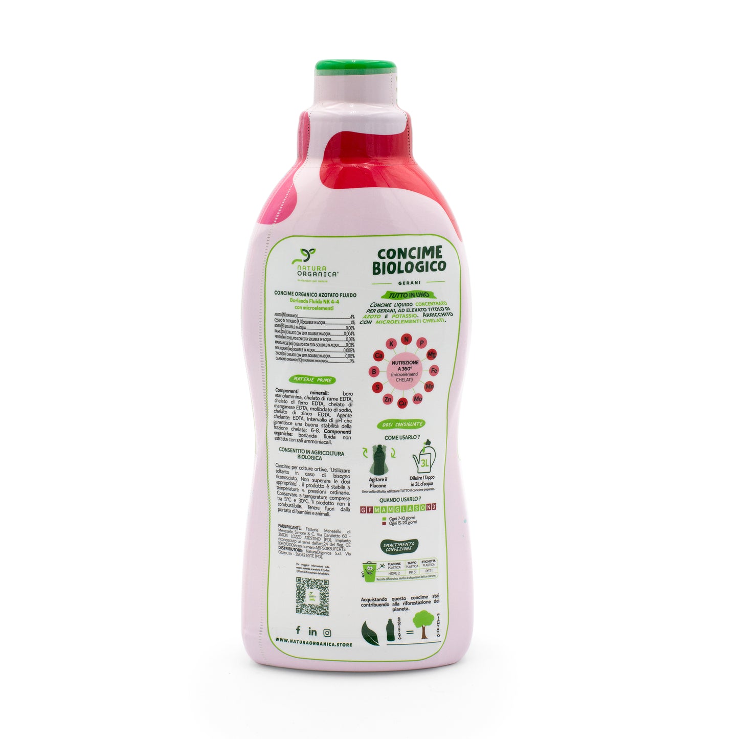 Concime LIQUIDO Biologico GERANI NaturaOrganica®