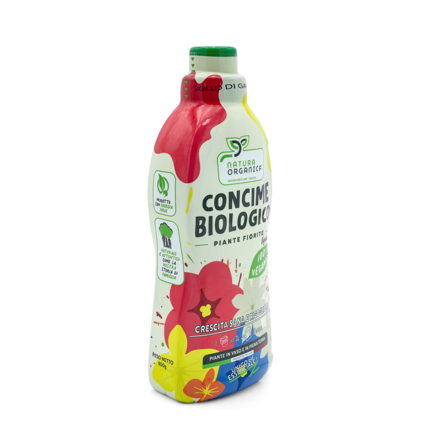Concime LIQUIDO Biologico PIANTE FIORITE NaturaOrganica®