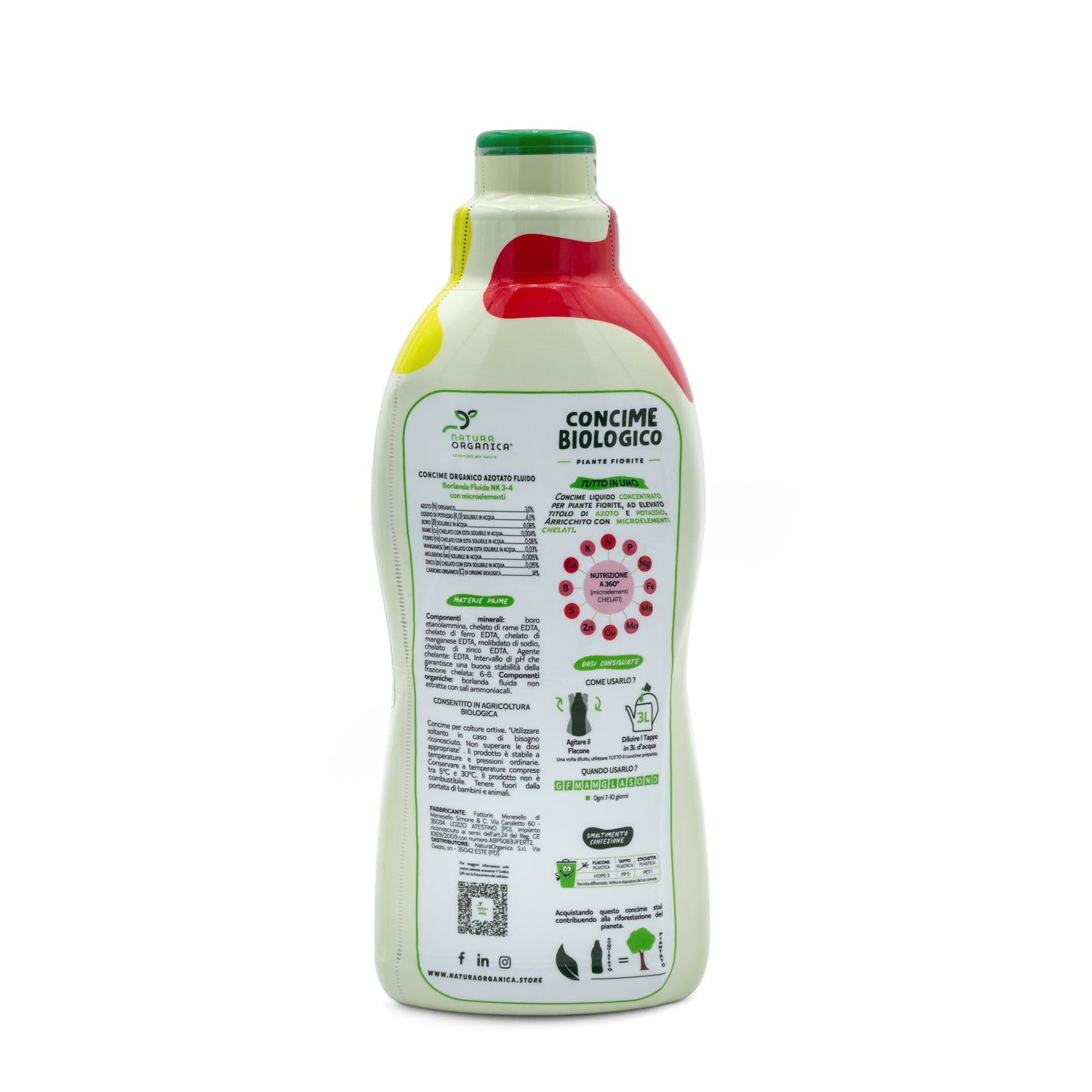 Concime LIQUIDO Biologico PIANTE FIORITE NaturaOrganica®