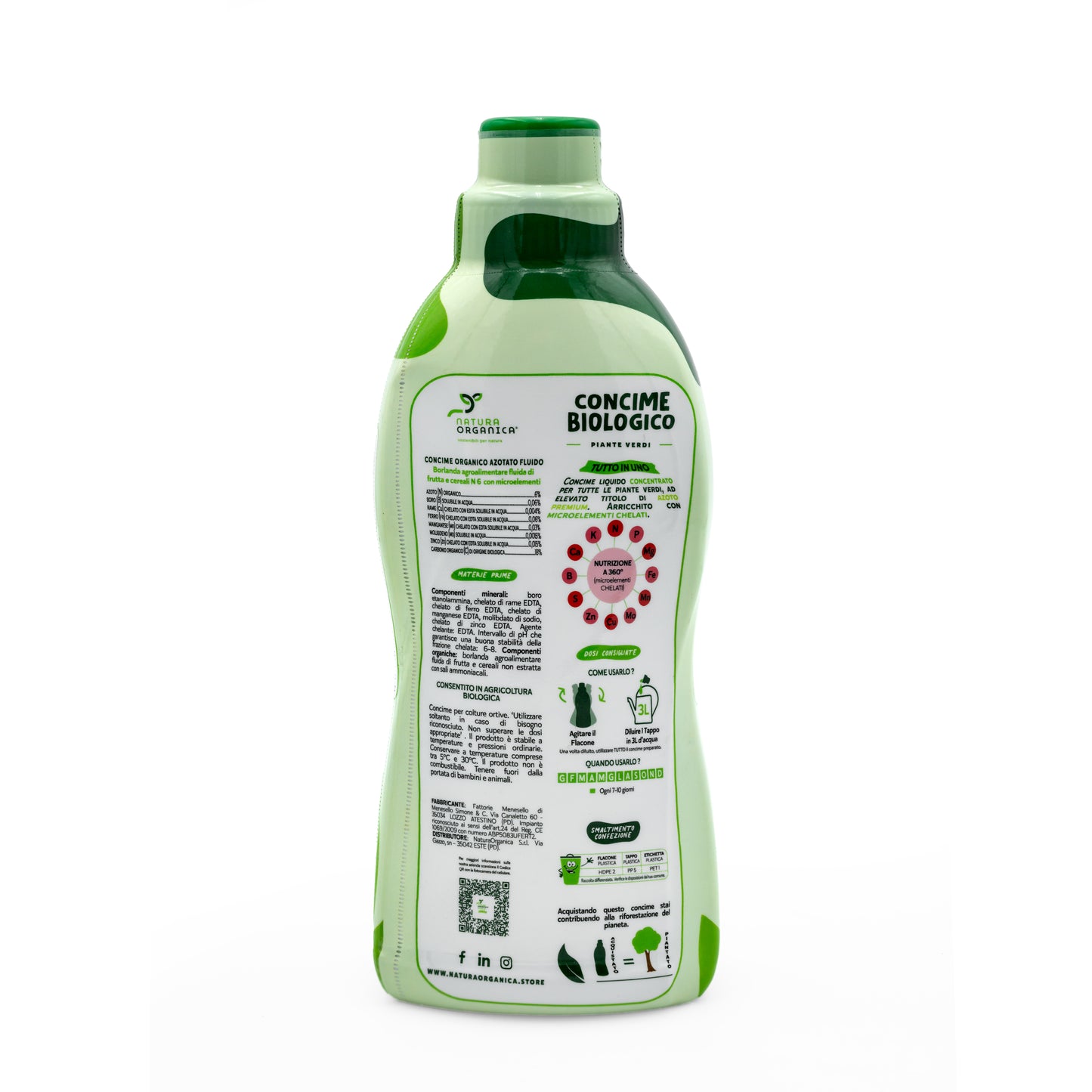 Concime LIQUIDO Biologico PIANTE VERDI NaturaOrganica®