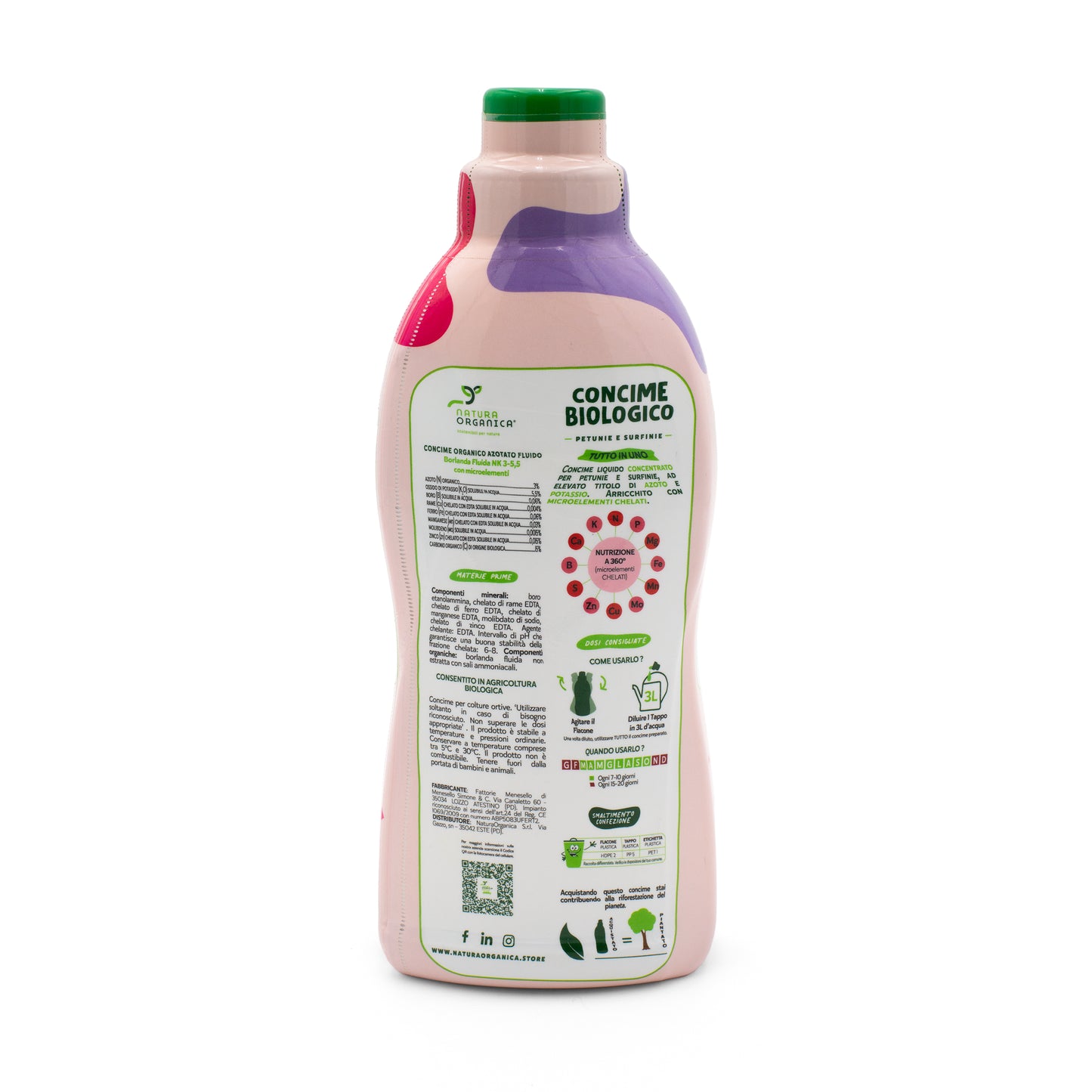 Concime LIQUIDO Biologico PETUNIE E SURFINIE NaturaOrganica®