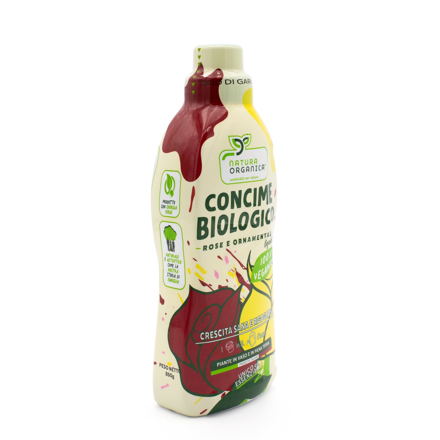 Concime LIQUIDO Biologico ROSE e ORNAMENTALI NaturaOrganica®