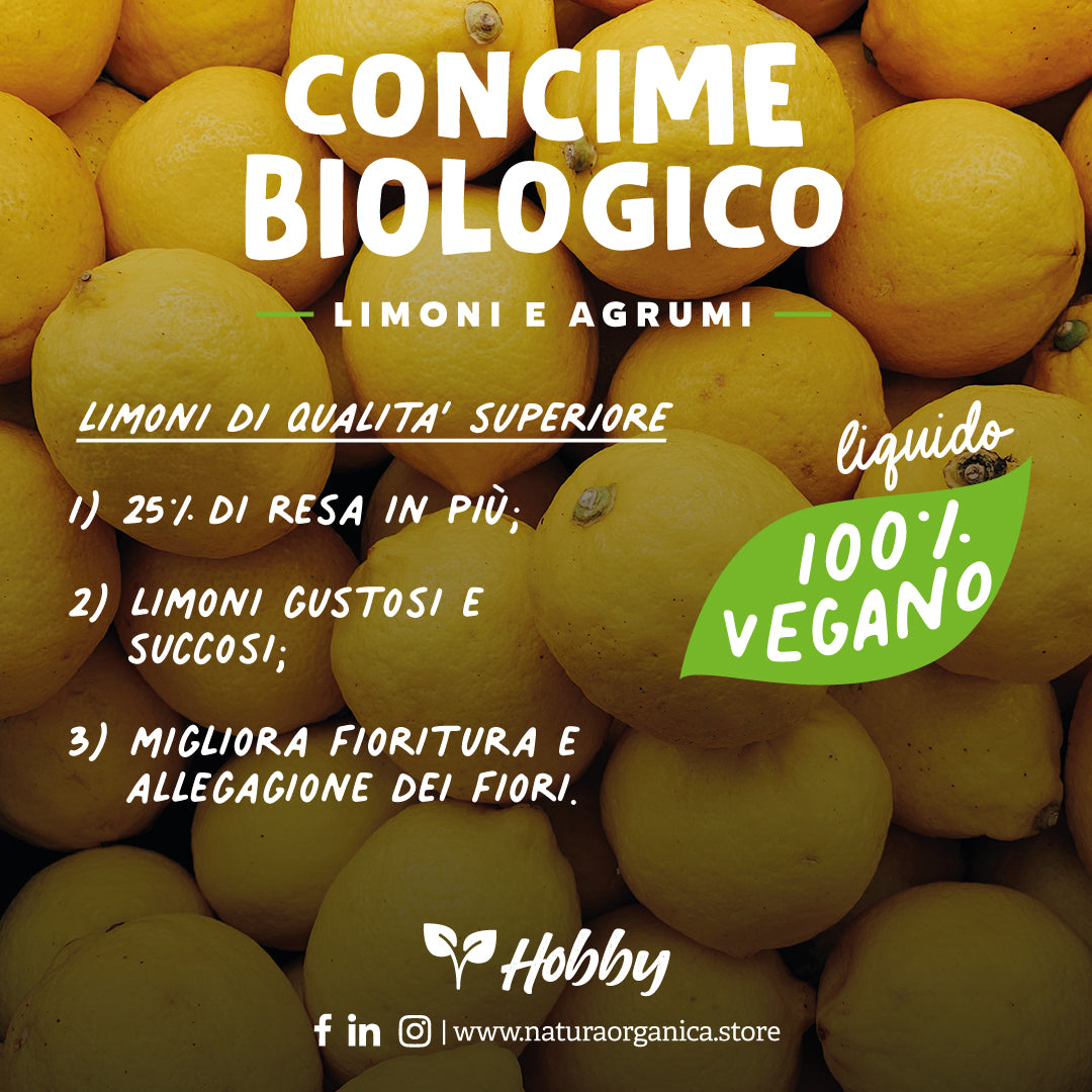 Concime LIQUIDO Biologico LIMONI e AGRUMI NaturaOrganica®