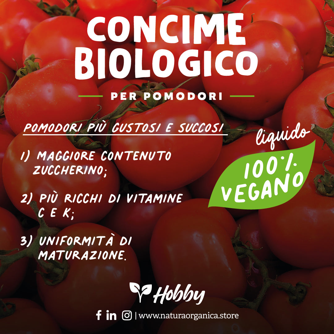 Concime LIQUIDO Biologico per POMODORI NaturaOrganica®