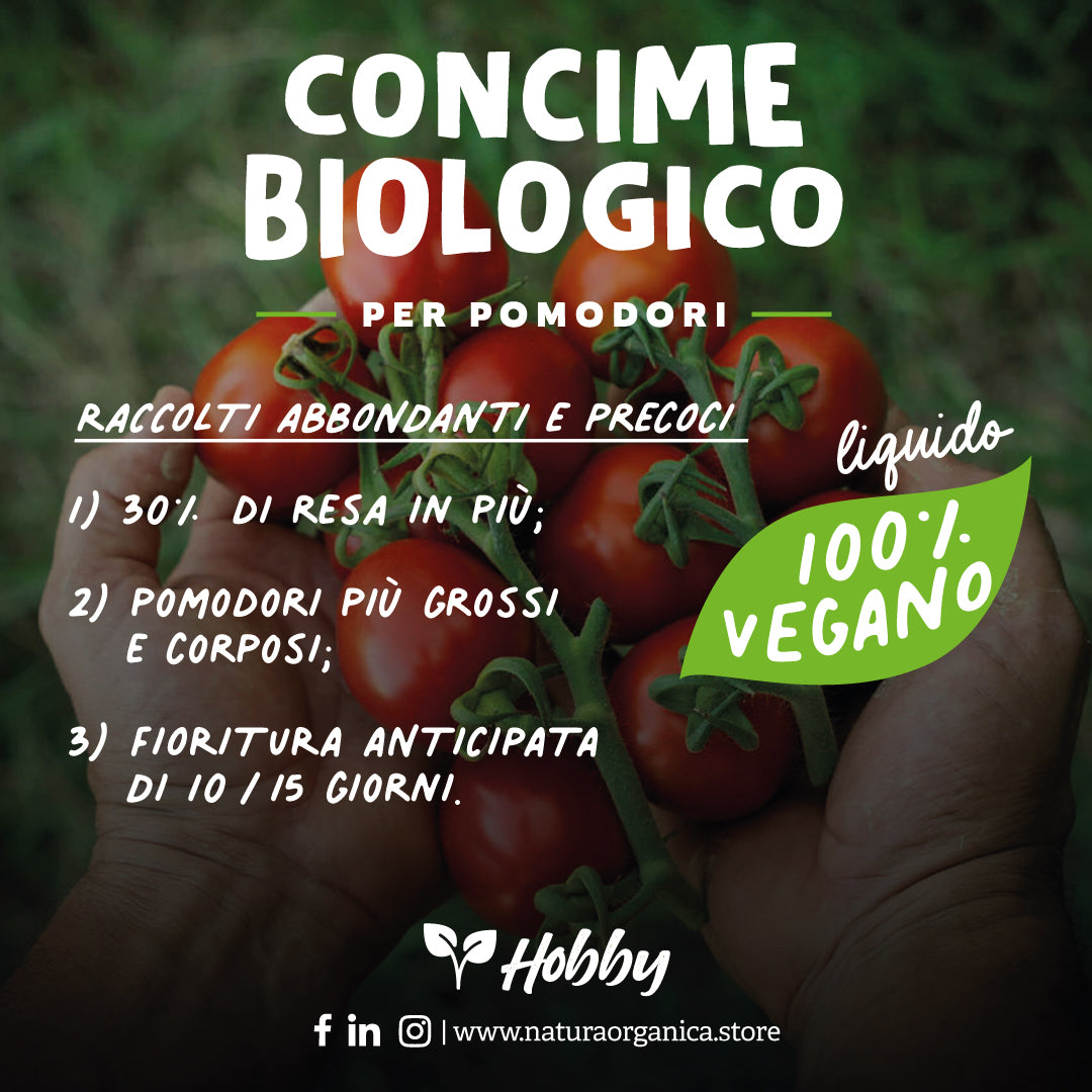 Concime LIQUIDO Biologico per POMODORI NaturaOrganica®