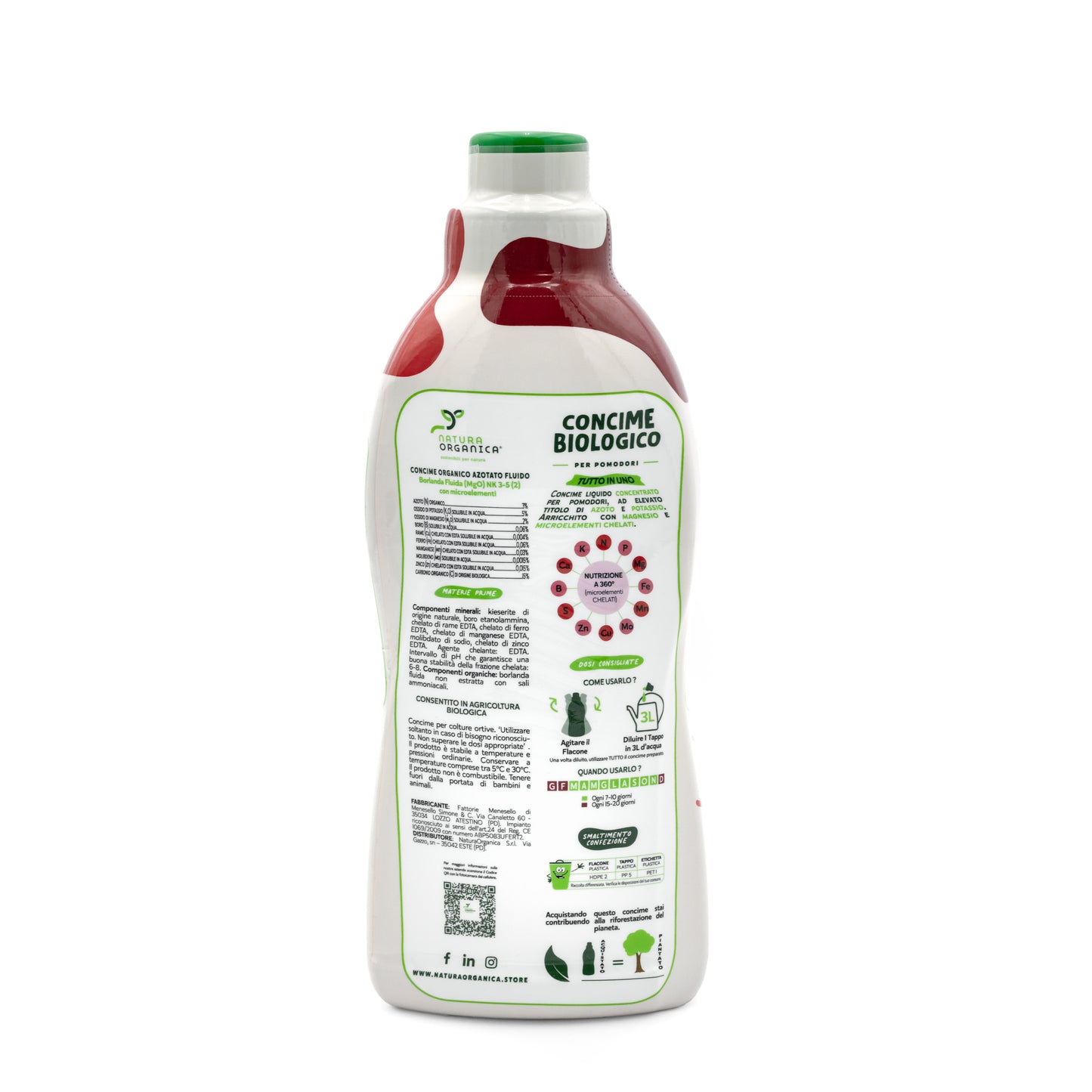 Concime LIQUIDO Biologico per POMODORI NaturaOrganica®